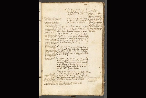 A page from a coutume for the City of Lille, 1579. Coutumes — “customary laws” — were first written down in the 13th century. They documented regional French laws and practices and later became an important source for modern French law. 