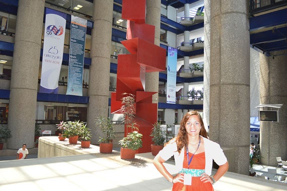 Domestic violence researcher Jami King, a second-year master's degree student at the Harvard T.H. Chan School of Public Health (HSPH) spent a month at the National Institute of Public Health in Cuernavaca, Mexico. Photo courtesy of Jami King