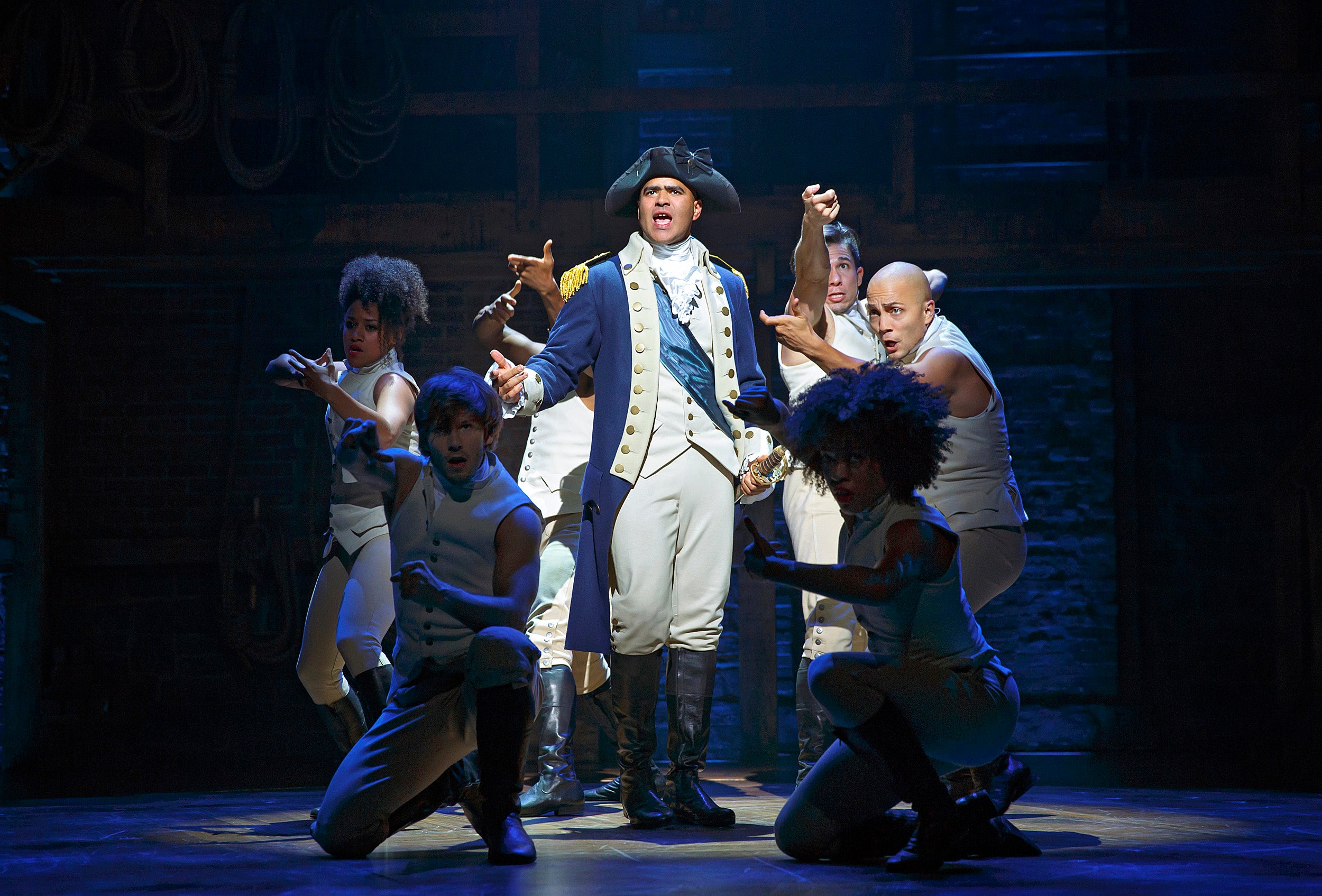 Christopher Jackson as George Washington in "Hamilton."