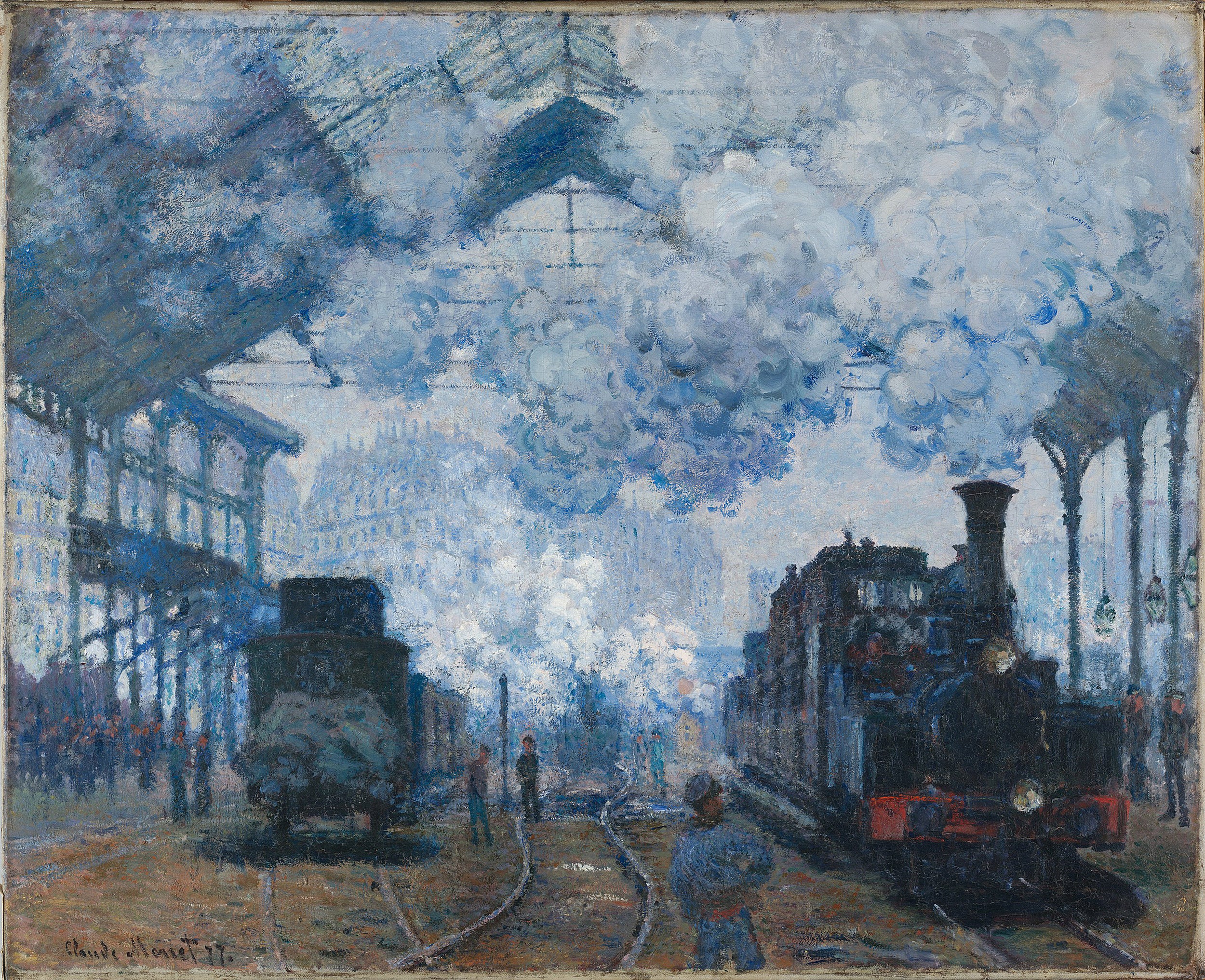 "The Gare Saint-Lazare: Arrival of a Train," Claude Monet.