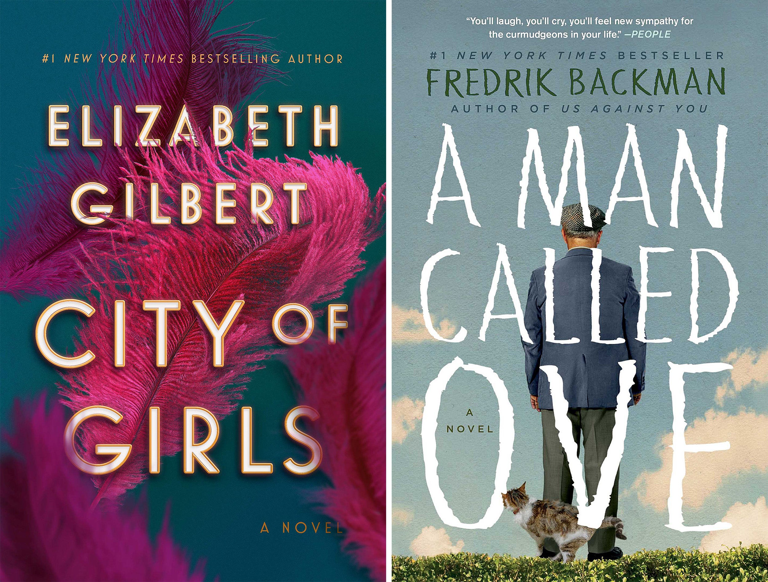 City of Girls and A Man Called Ove book covers