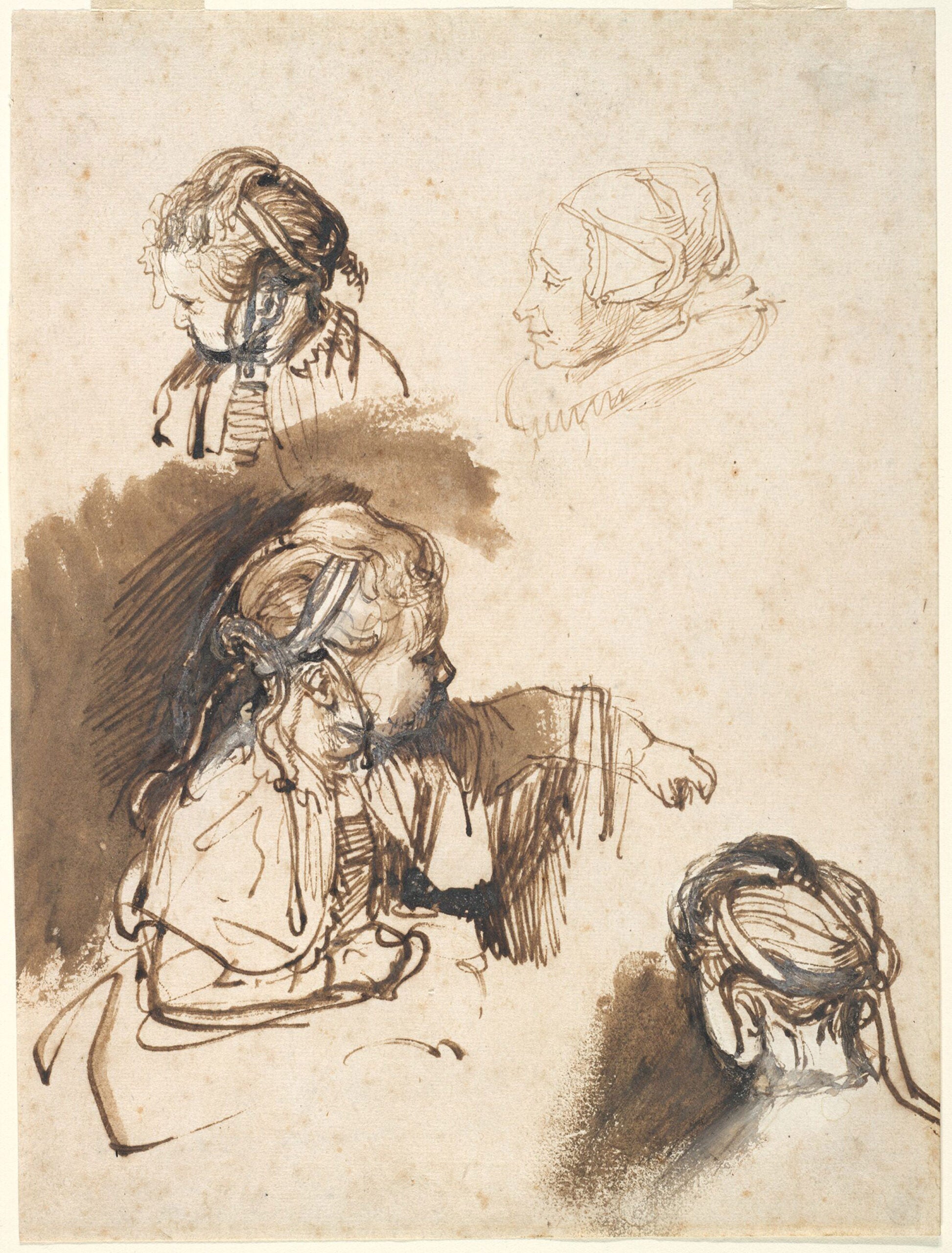 Three Studies of a Child and One of a Woman