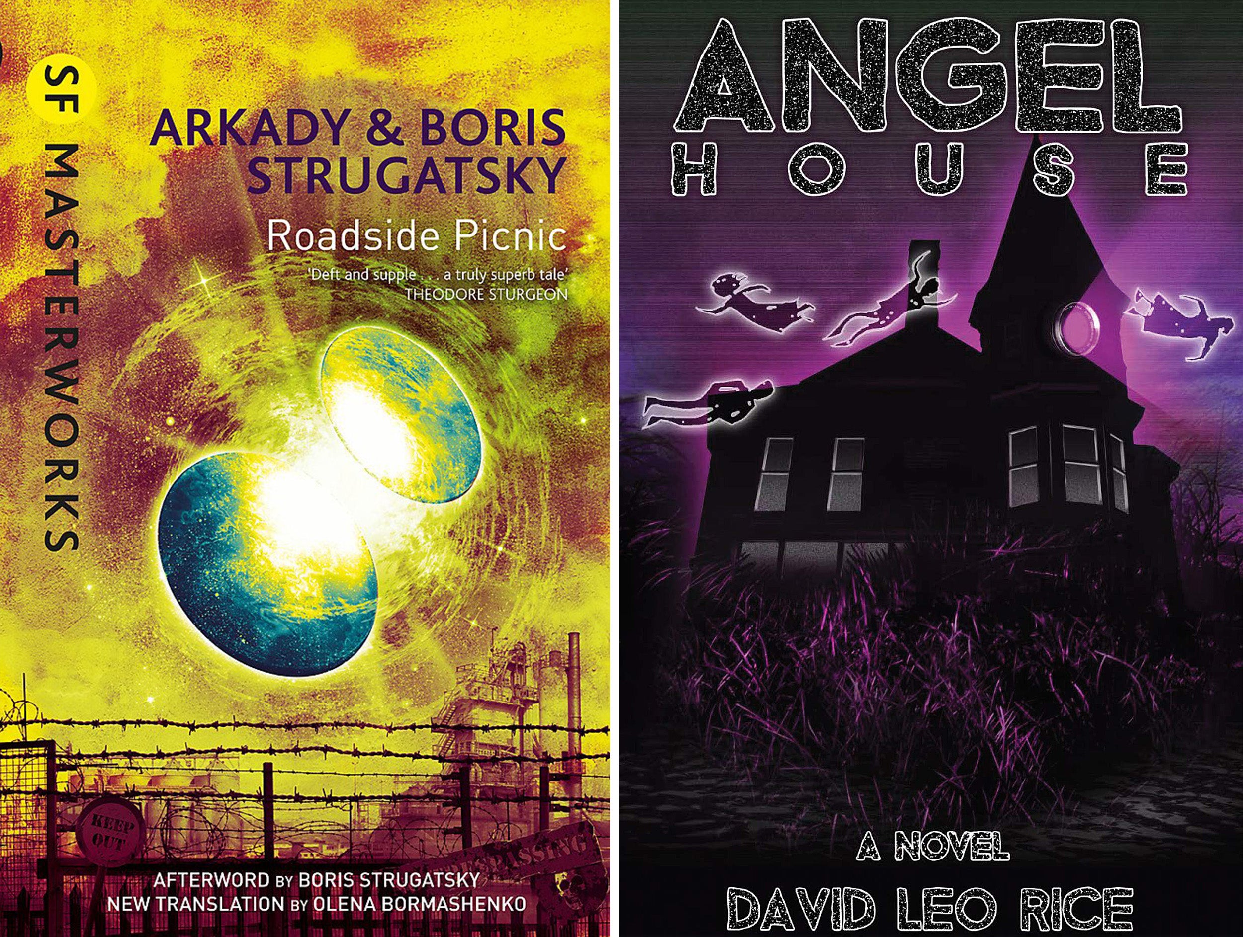 Roadside Picnic and Angel House book covers