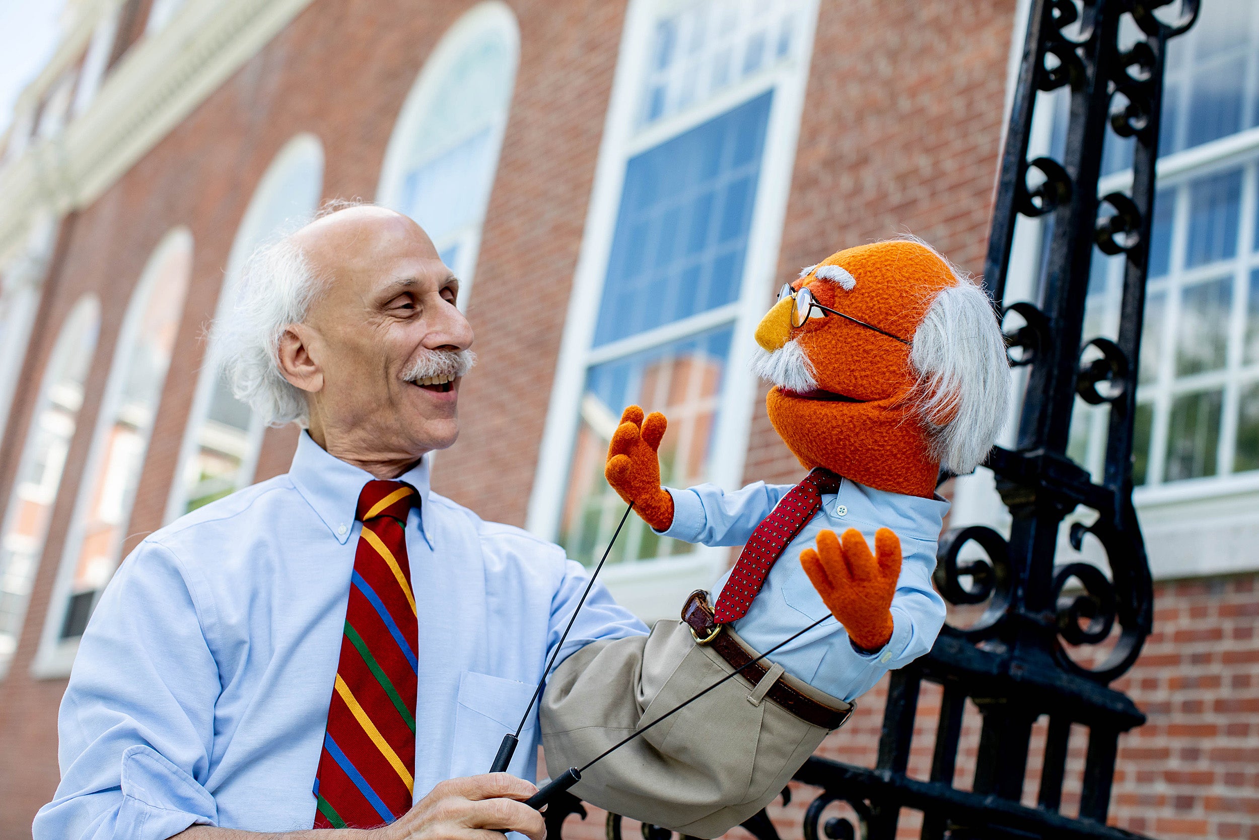 Blatt with his muppet