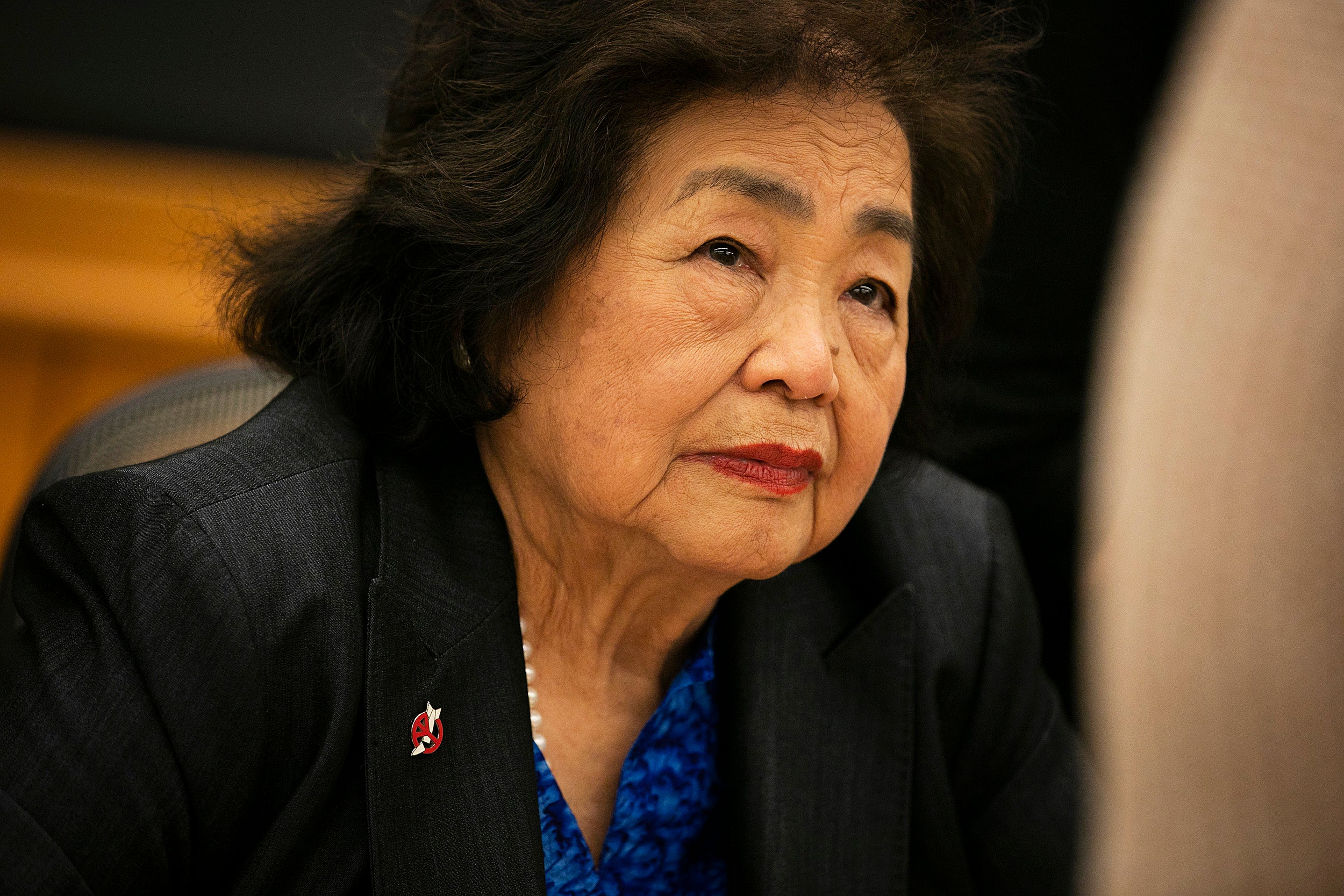 Setsuko Thurlow, a survivor of the Hiroshima nuclear bombing,