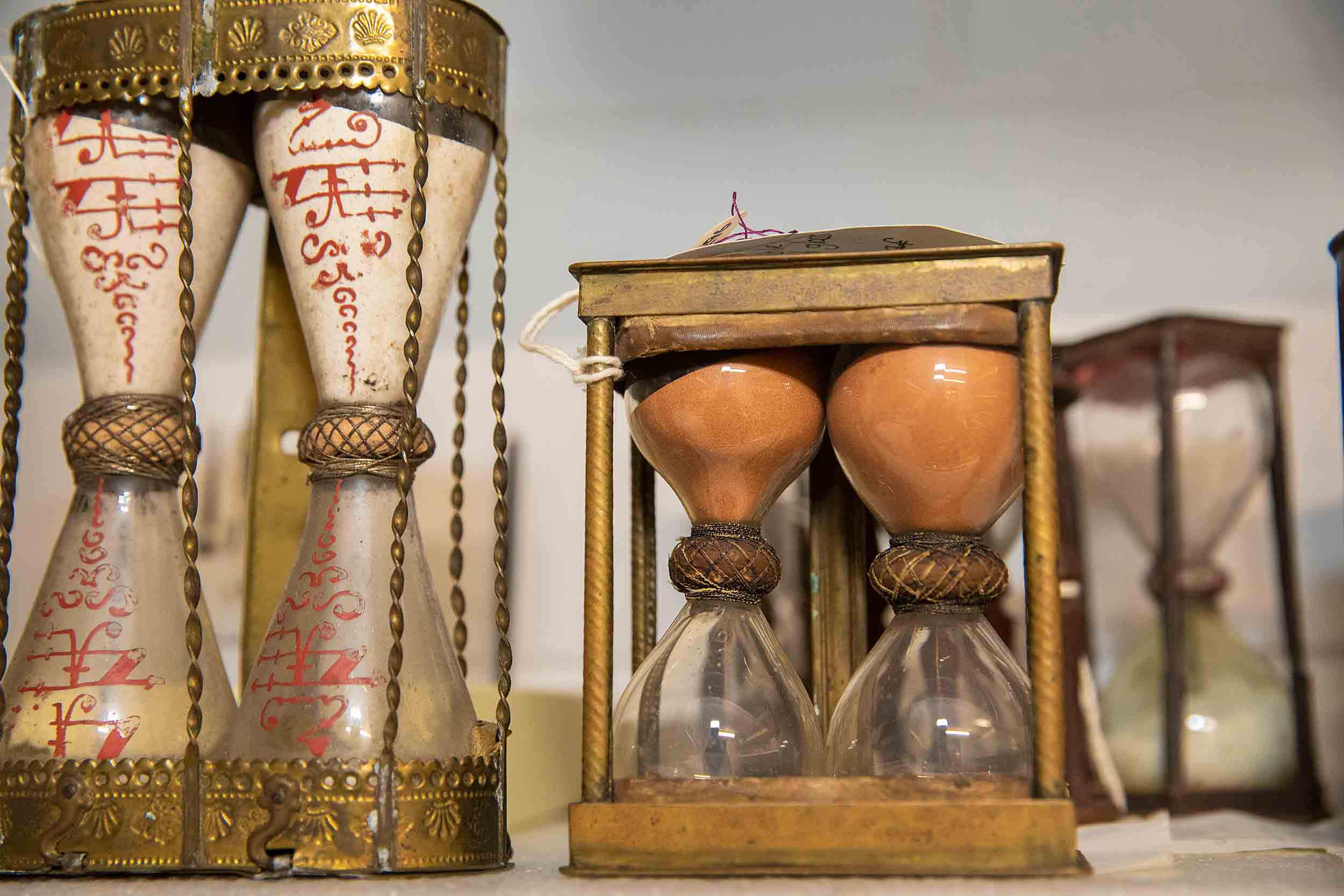 Picture of 17th century sand glasses