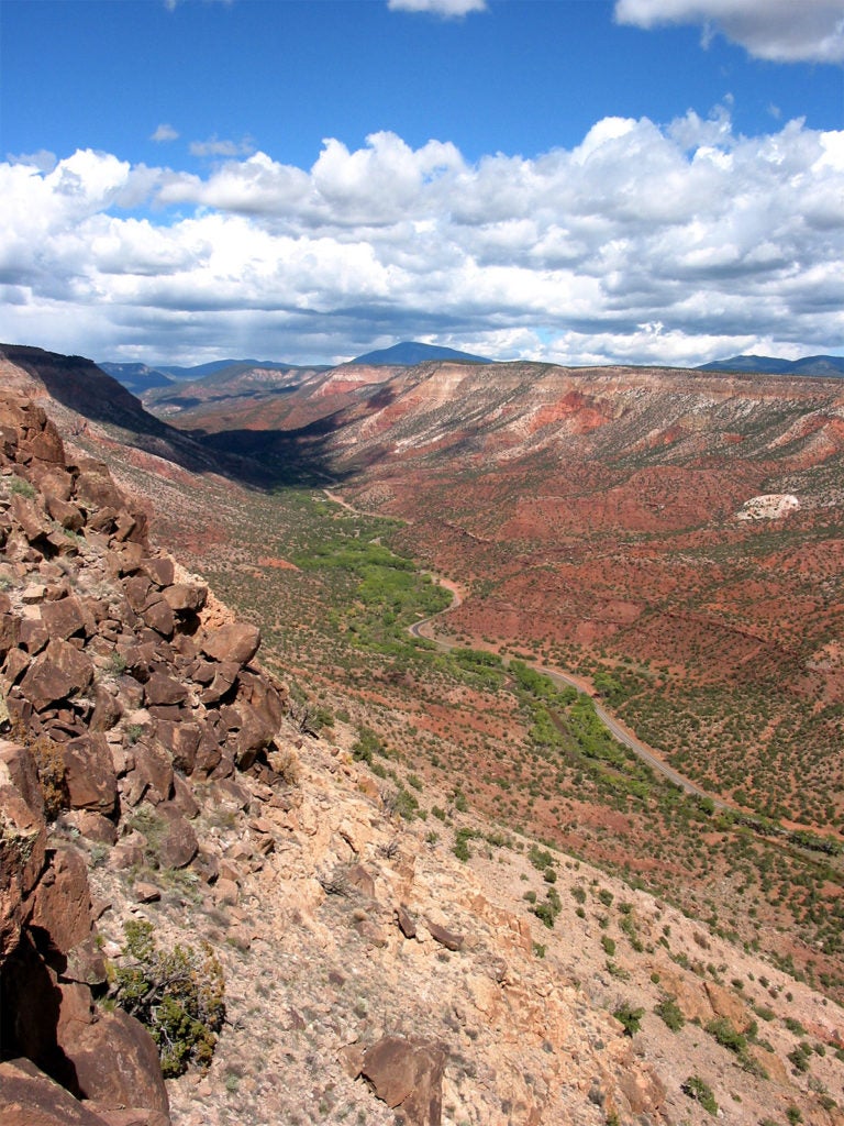 Image of valley at Jemez Pueblo