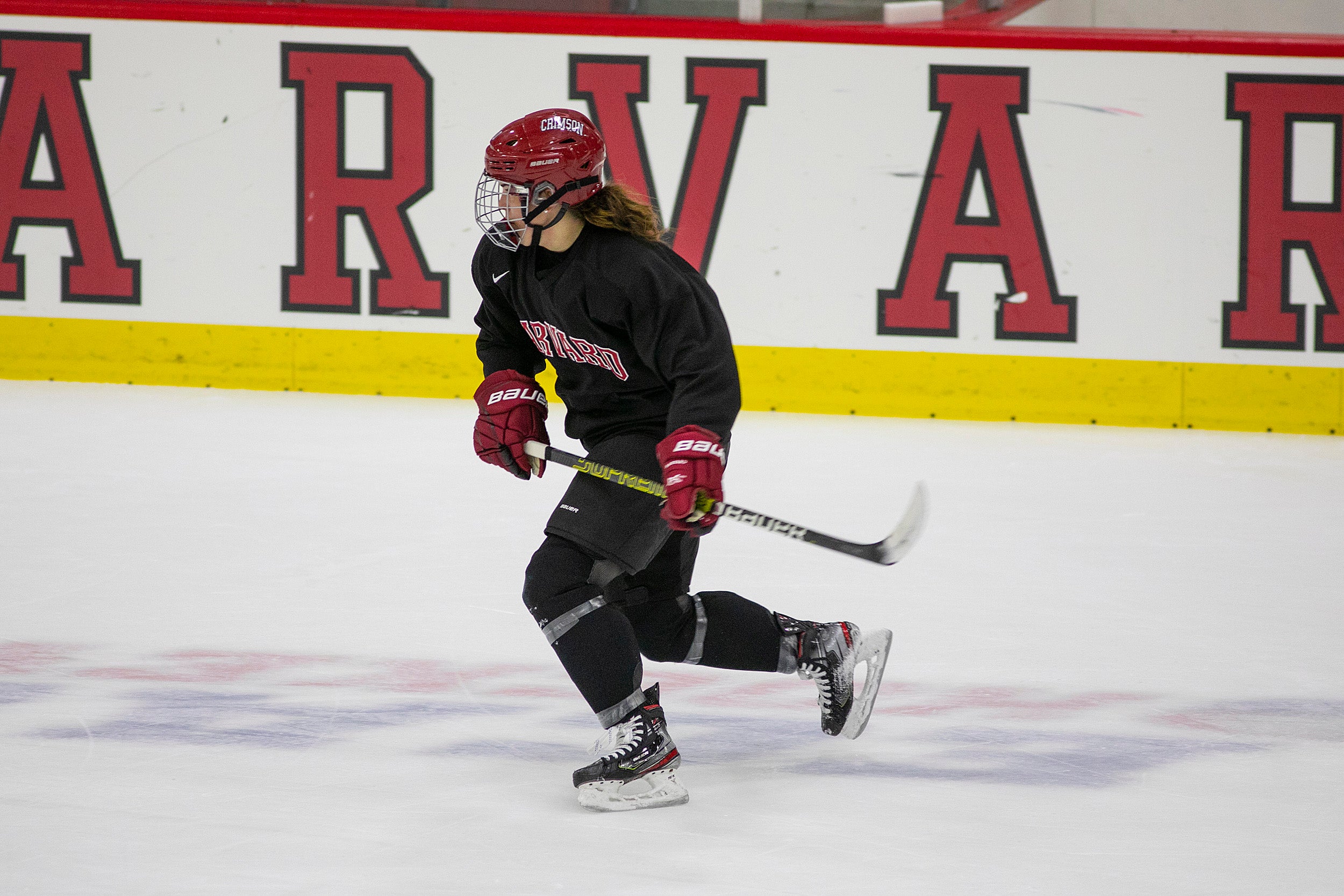Maryna Macdonald skates at practice.