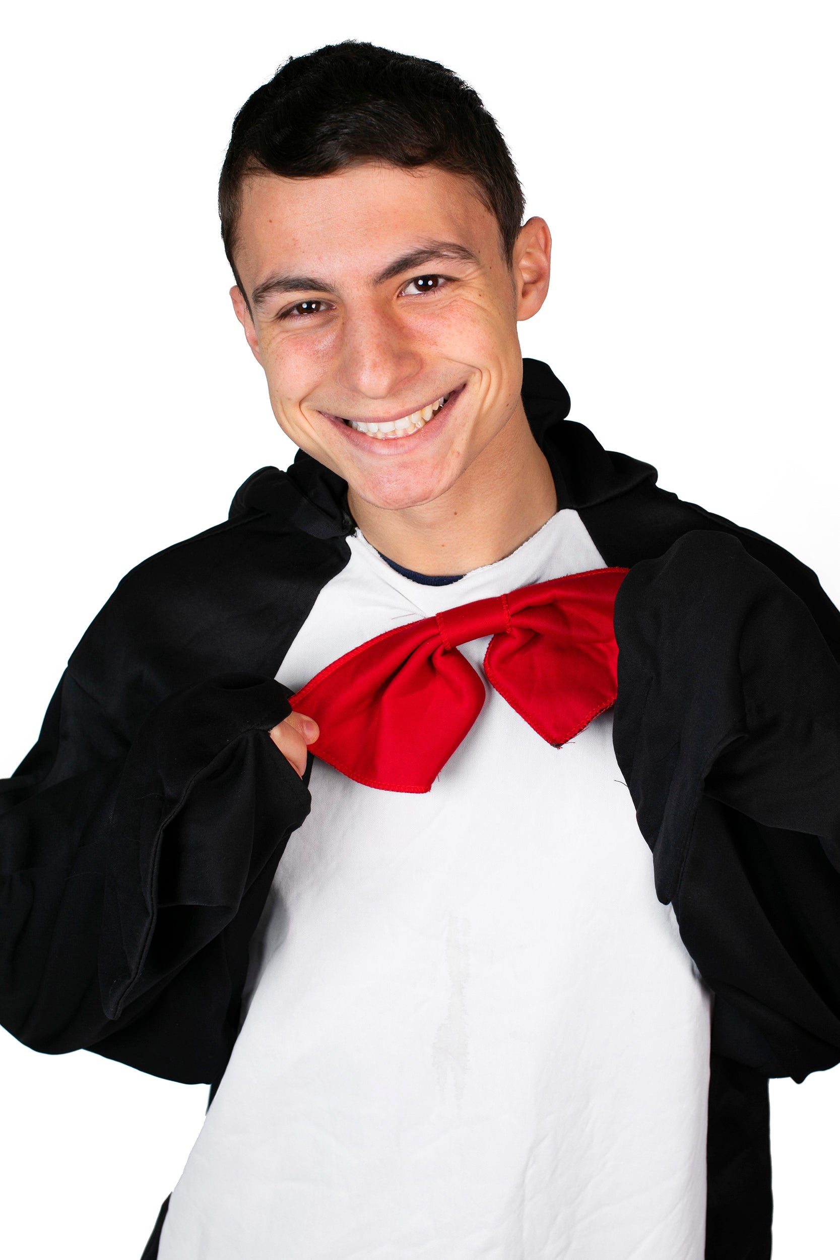 Matthew Miller dresses as the Penguin Mascot for Quincy House.