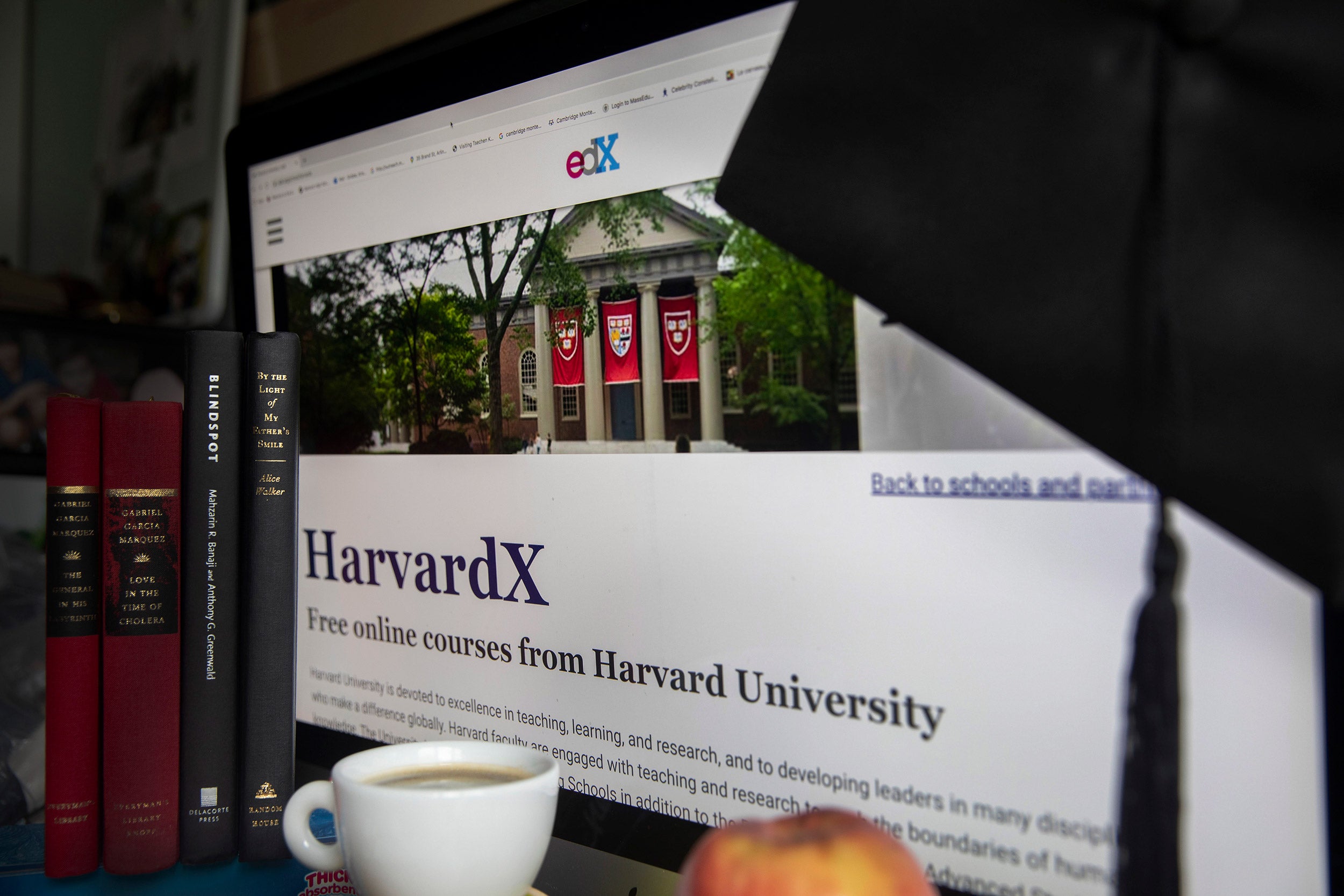 Harvard EdX homepage.