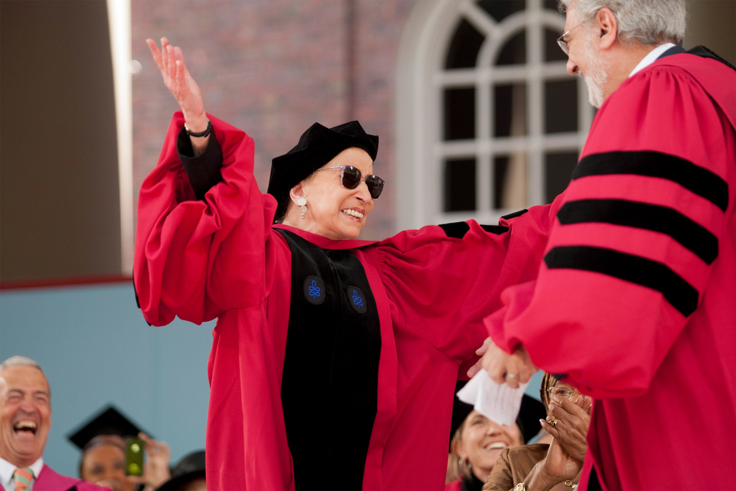 Ruth Bader Ginsburg getting honorary degree.