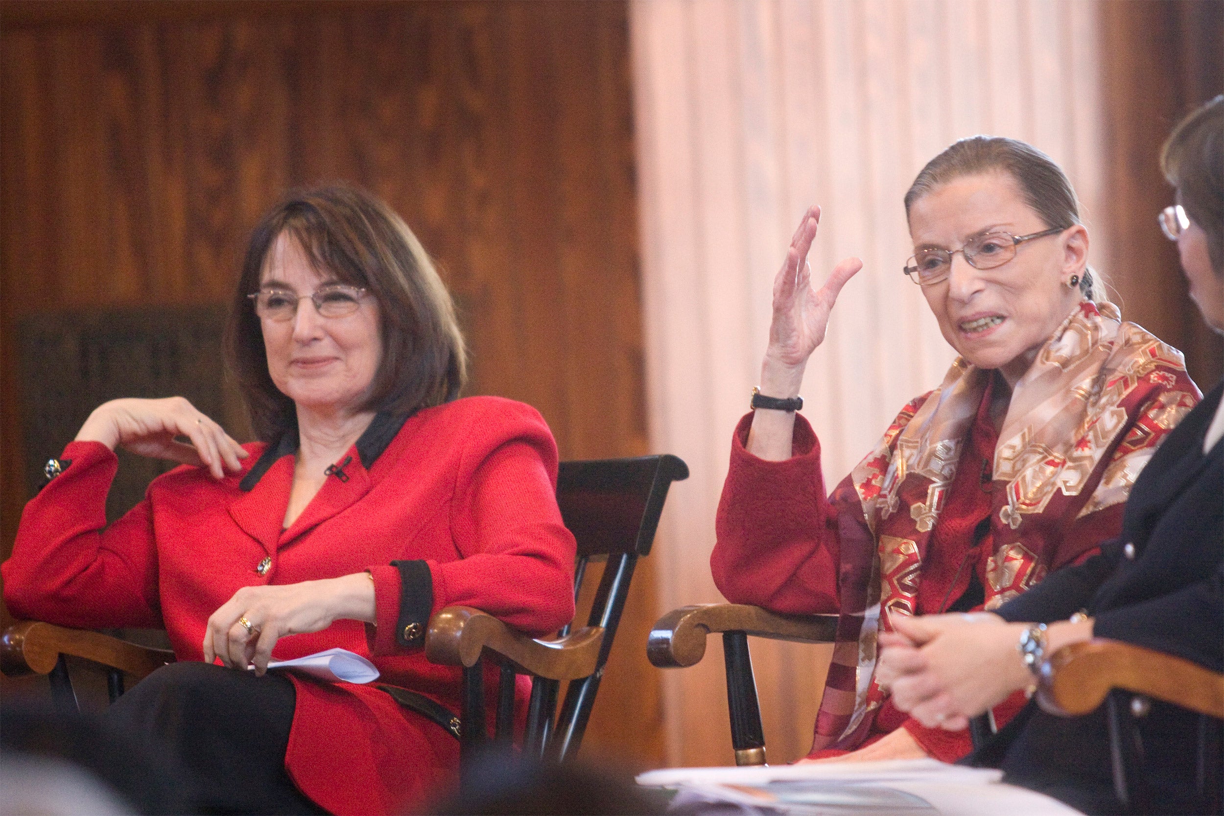 Ruth Bader Ginsburg on Harvard panel.