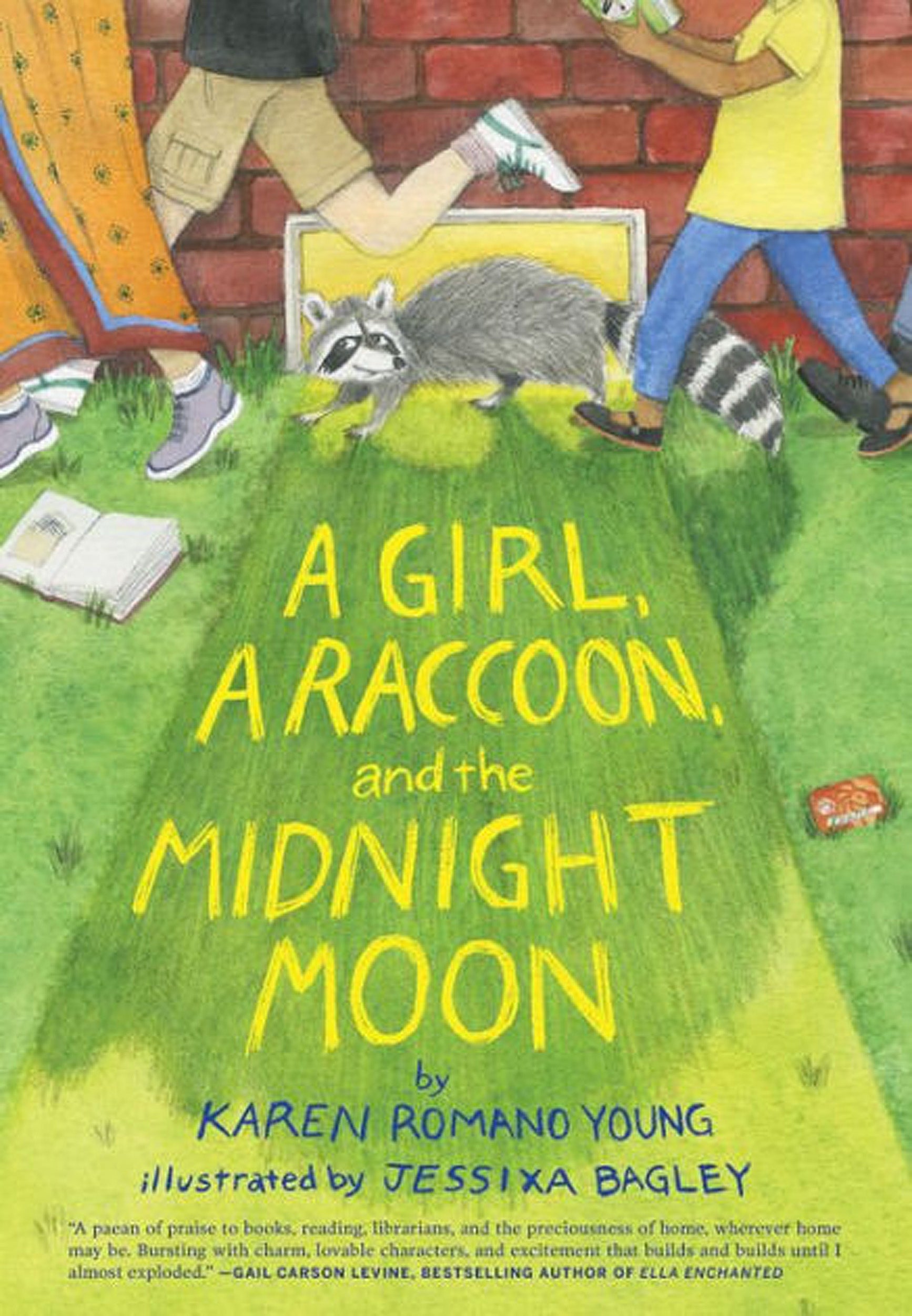 Cover: “A Girl, a Raccoon, and the Midnight Moon” by Karen Romano Young.