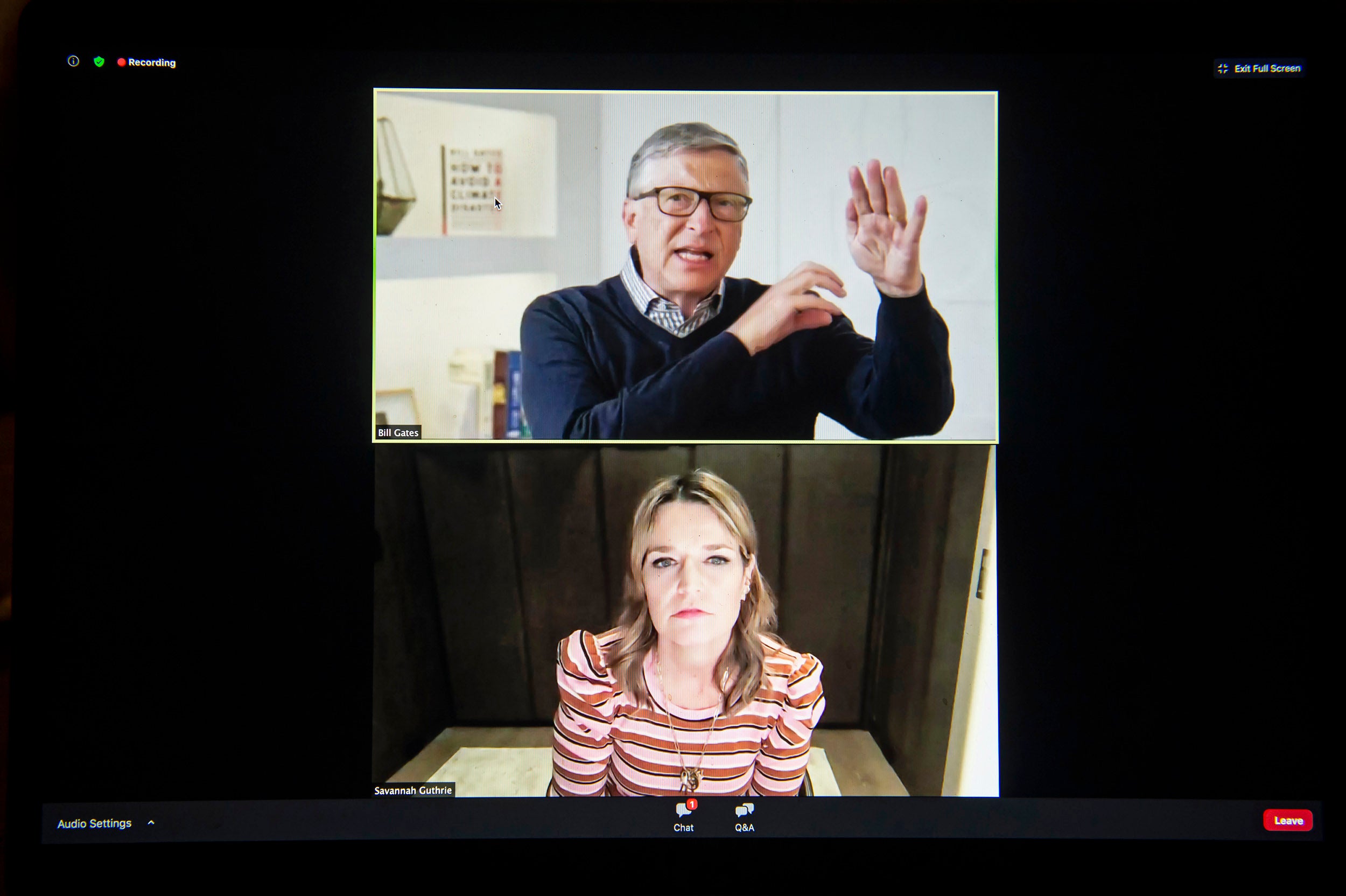 Harvard Science Book Talk: Bill Gates, interviewed by Savannah Guthrie.
