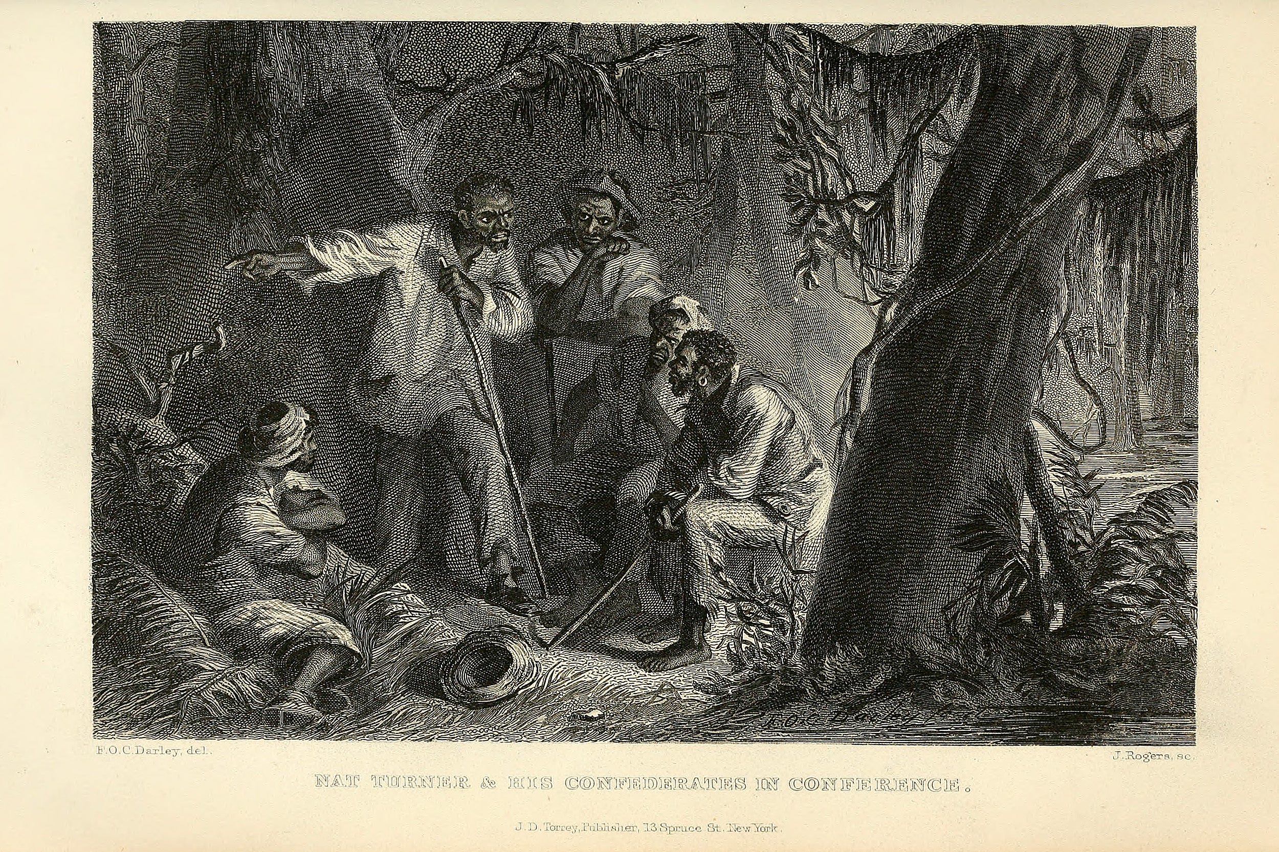 Illustration of Nat Turner's rebellion.