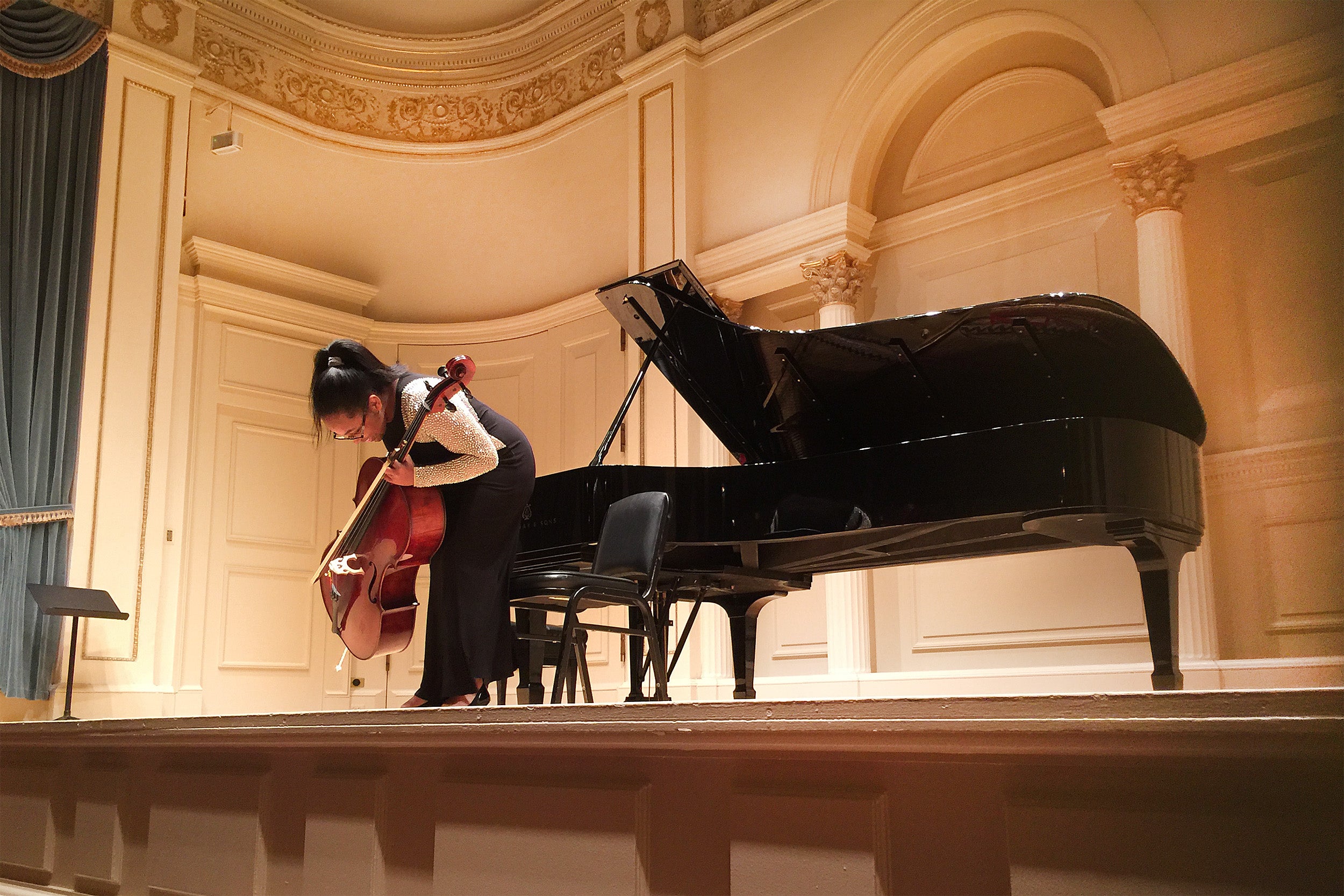 Daneille Davis performs as a soloist at Carnegie Hall in New York City.