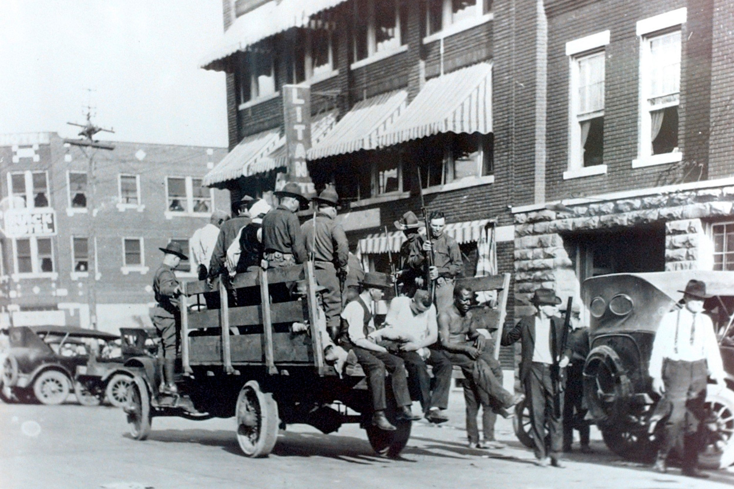 Men injured from the 1921 riots in Tulsa.