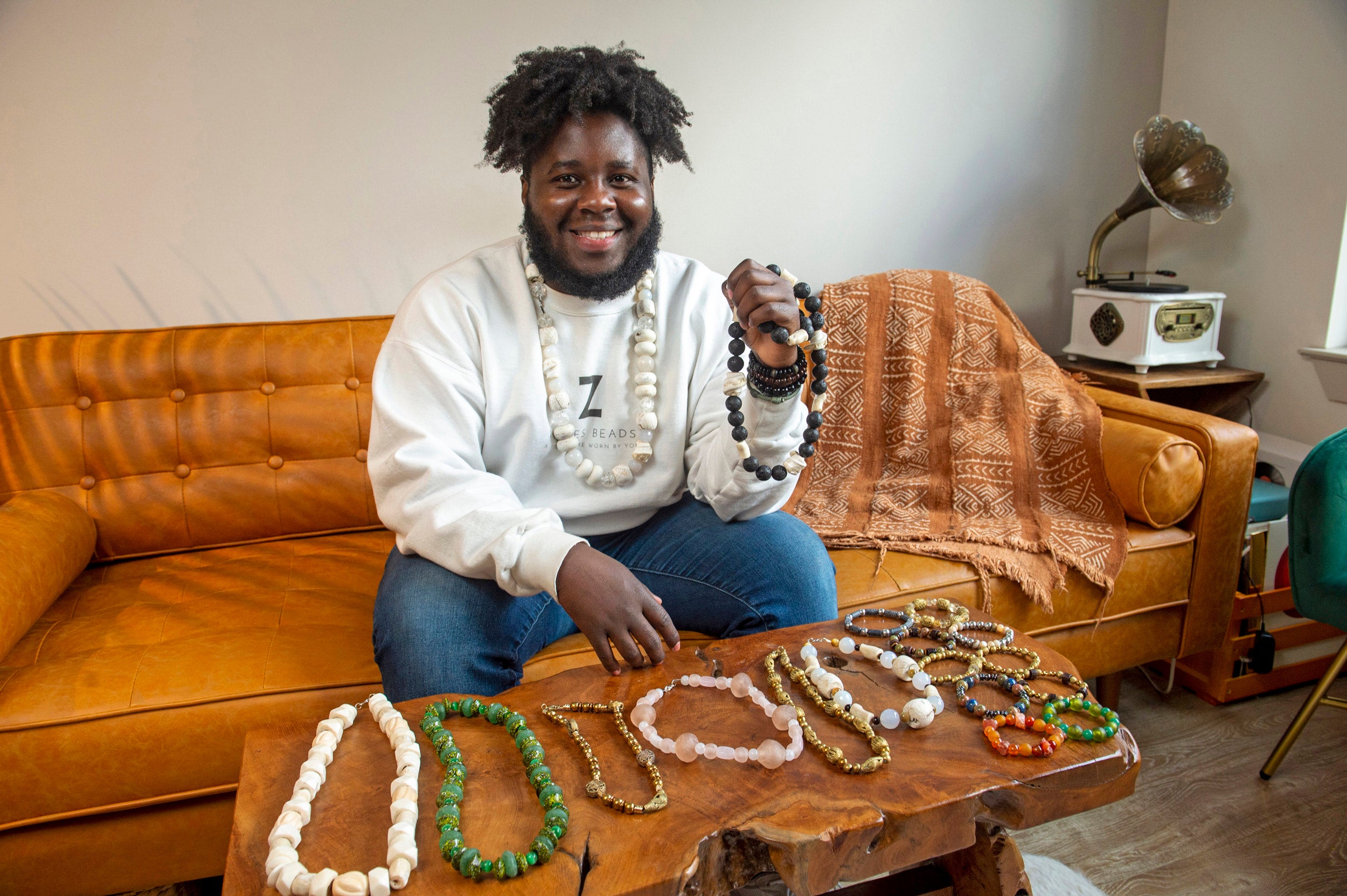Zangar Freeman with jewelry.