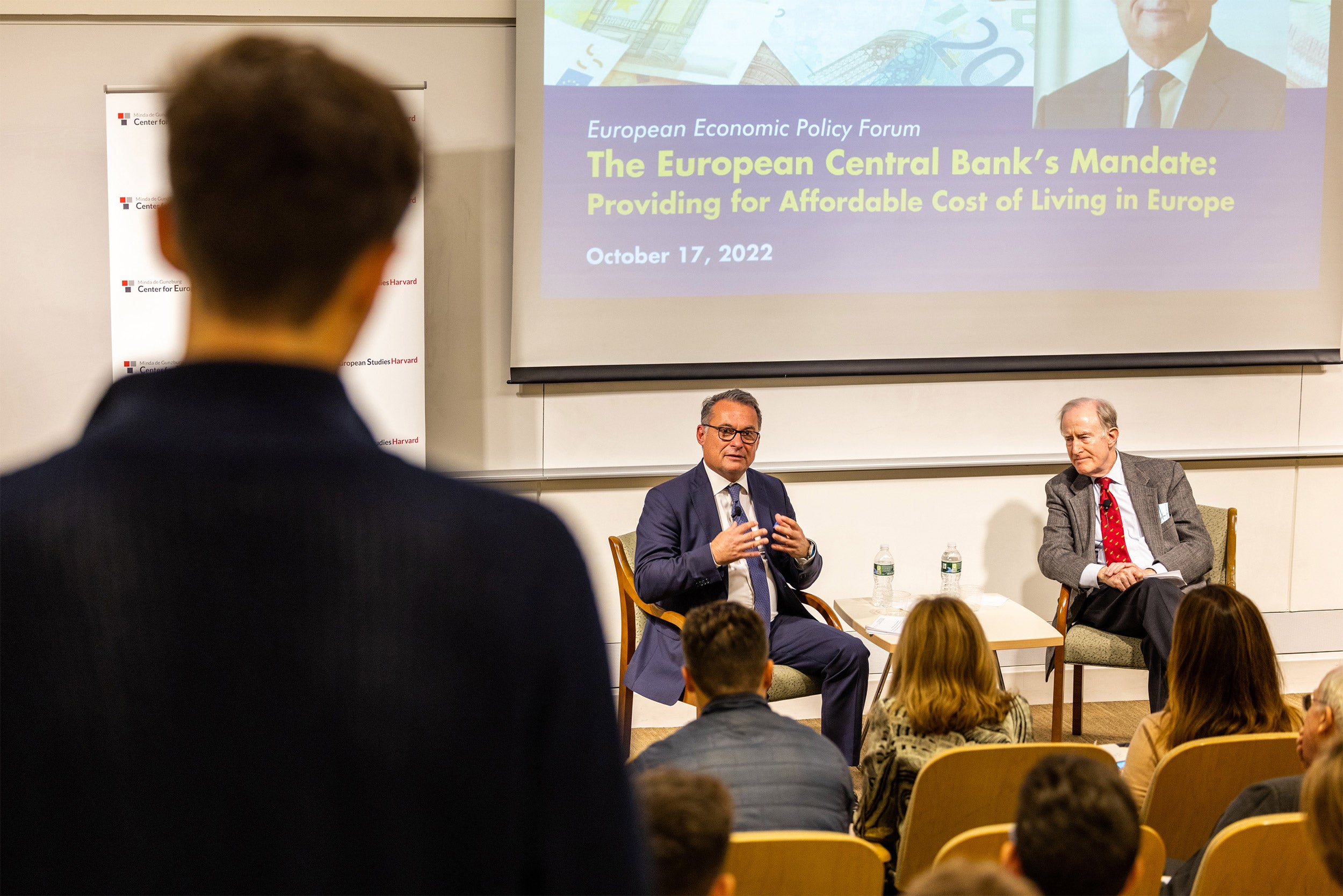 Deutsche Bundesbank President Joachim Nagel and Harvard Professor Benjamin Friedman.