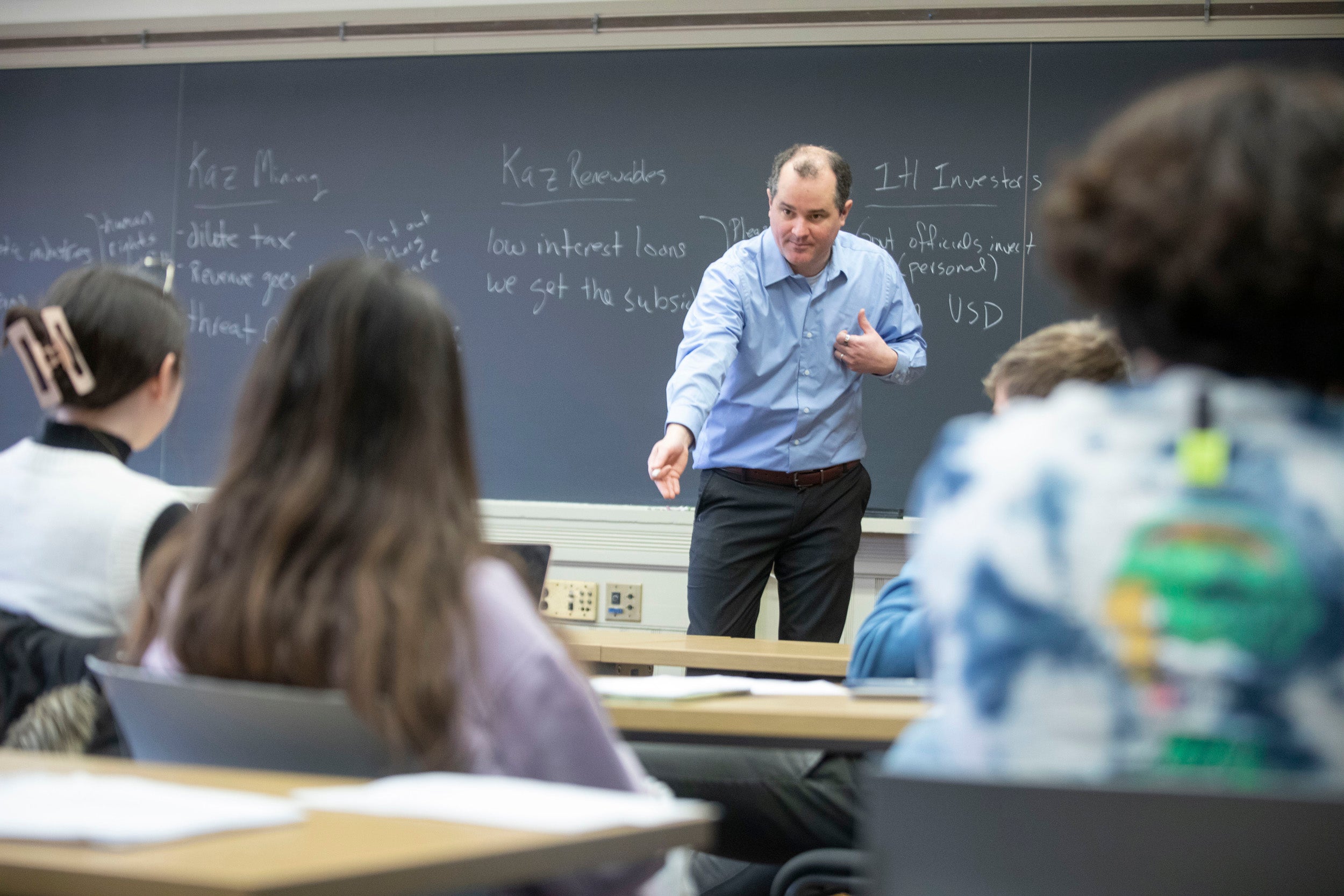 Professor Dustin Tingley, teaches a new government class.