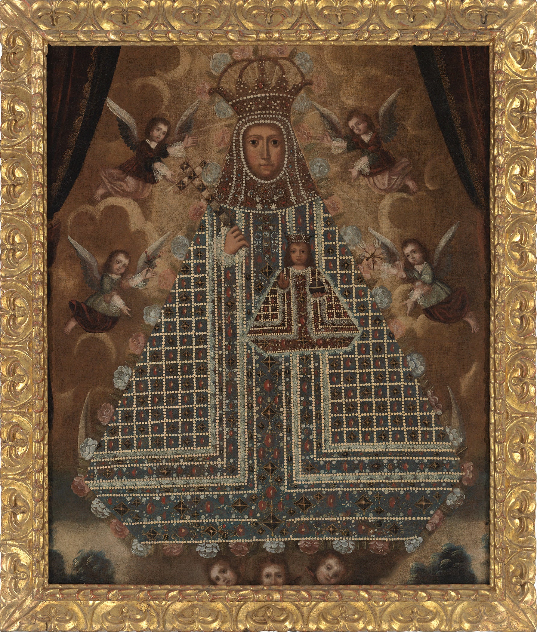 “Our Lady of Guadalupe at Extremadura” (1730–80) by Diego de Ocaña. Oil on canvas. Carl & Marilynn Thoma Collection.
