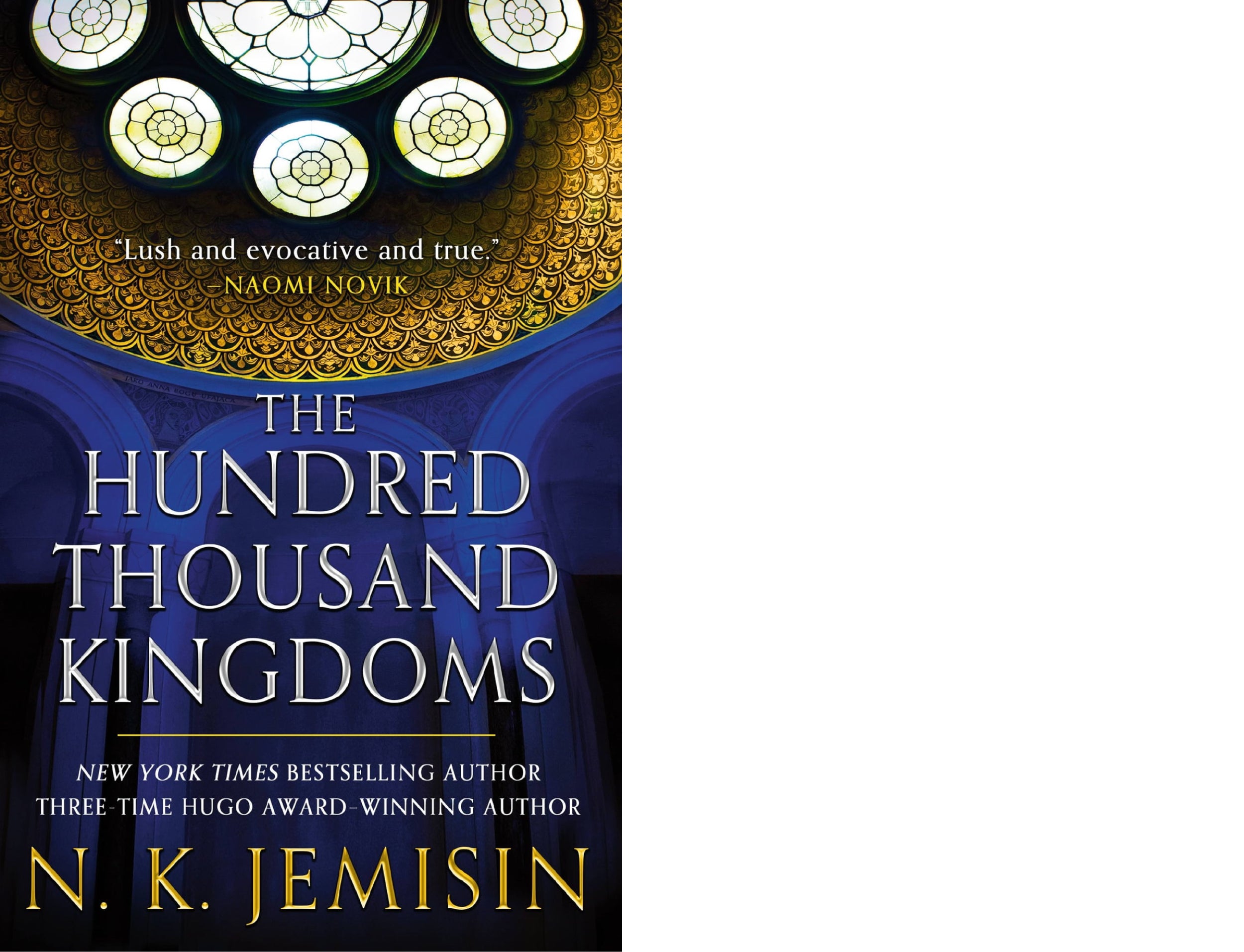 Book cover: "The Hundred Thousand Kingdoms."