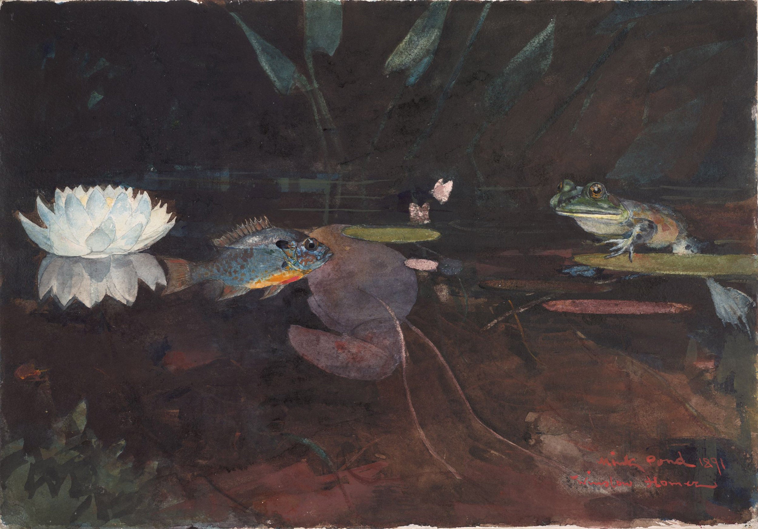 "Mink Pond" by Winslow Homer.