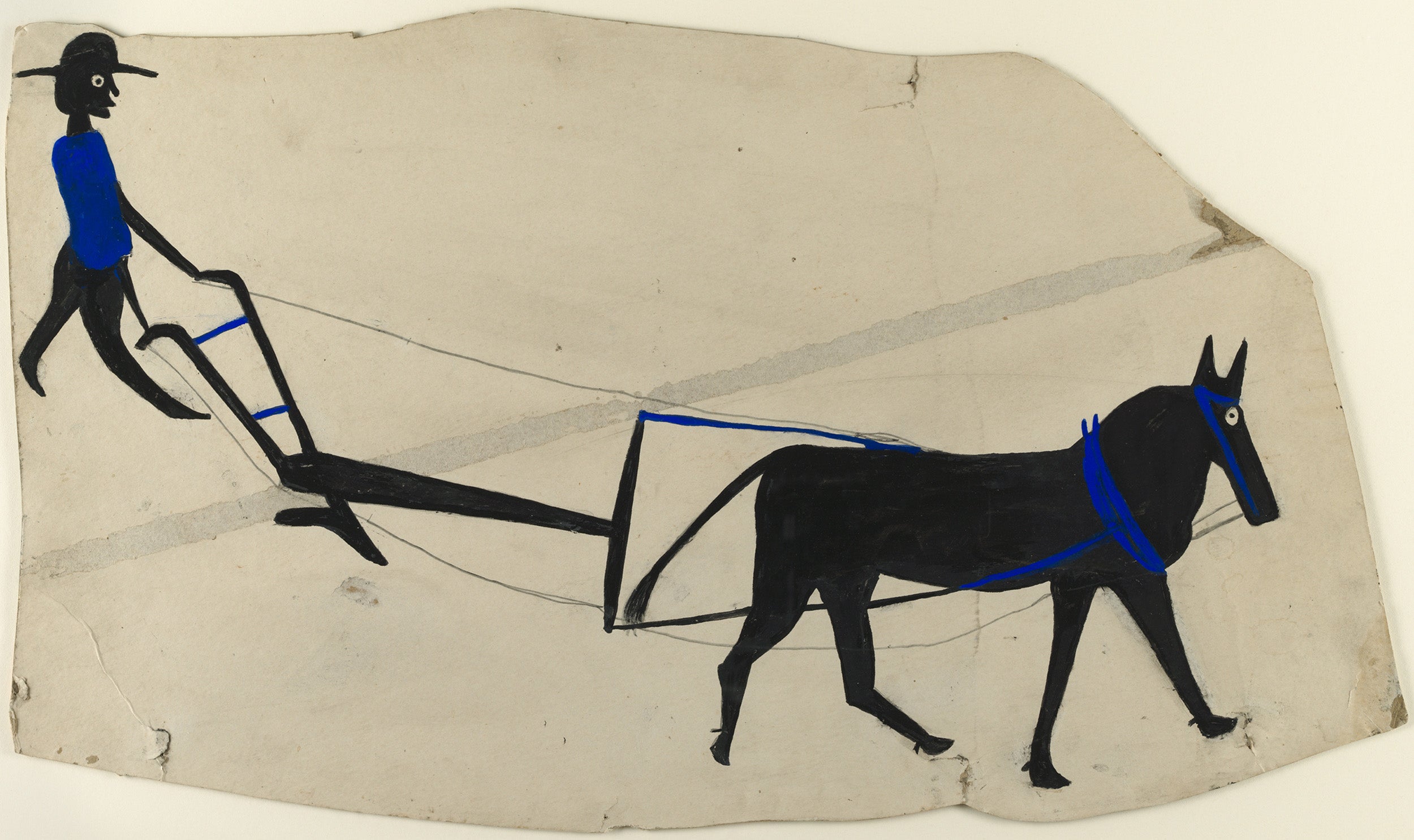 "Mule and Plow" by Bill Traylor.