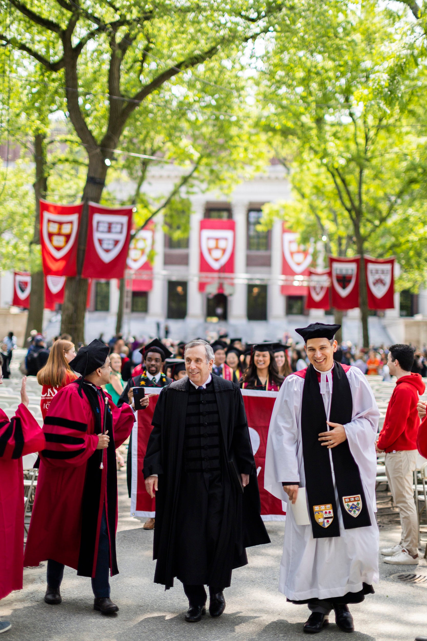 Harvard College Baccalaureate Service takes place in Tercentenary Theatre.