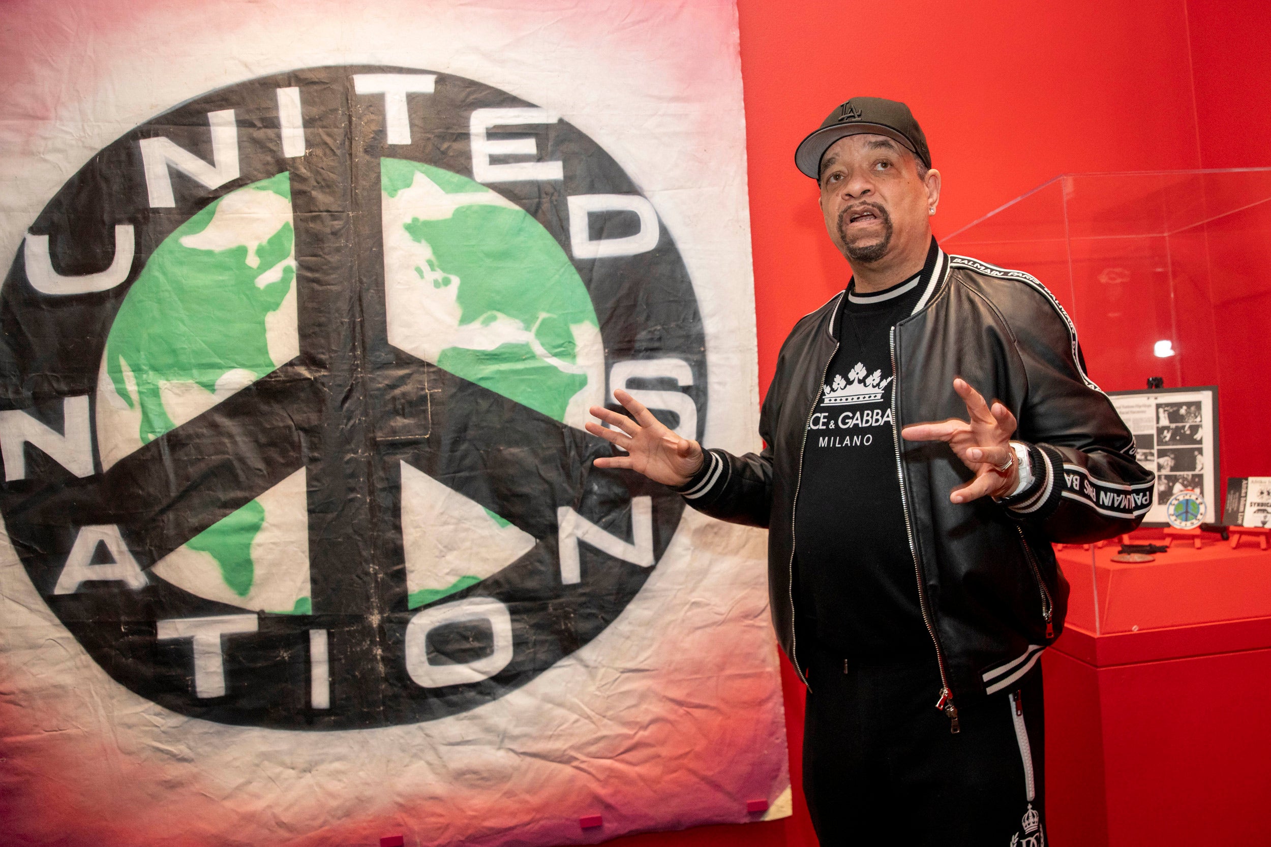 Ice T (pictured) speaking about the United Nations.