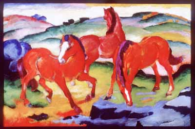 Franz Marc's "Grazing Horses