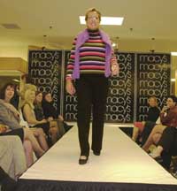 Delaney-Smith in fashion show