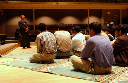 Lawrence H. Summers and Muslims at prayer