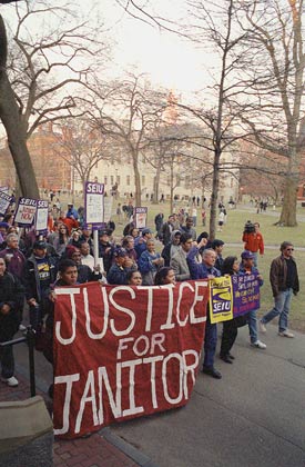 Rally in Harvard Yard