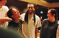 Bobby McFerrin with students