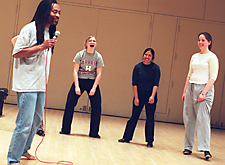 Bobby McFerrin with students