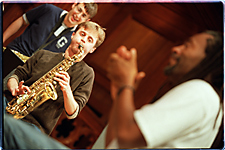 Bobby McFerrin with students