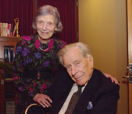 John Kenneth Galbraith with his wife