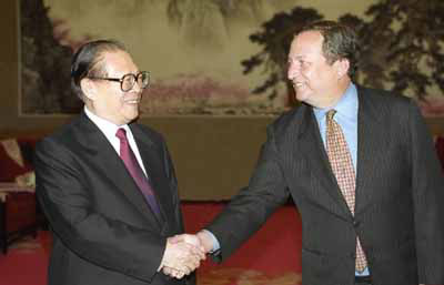 President Jiang Zemin and President Lawrence H.