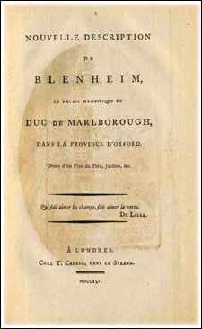 Page from Blenheim