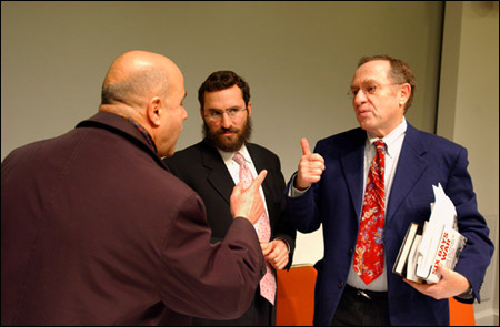 Hasan Abdel Raman, Rabbi Shmuley Boteach, Professor Alan Dershowitz