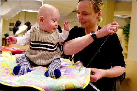 Melanie Stoehr with baby Anton