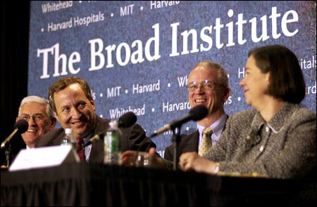 Eli Broad, President Summers, MIT President Vest, Susan