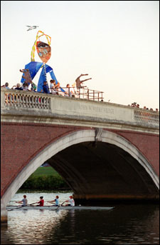 decorations on the bridge