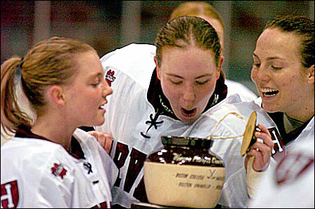 Ali Crum '05 (from left), Ashley Banfield '05, and Jennifer Skinner