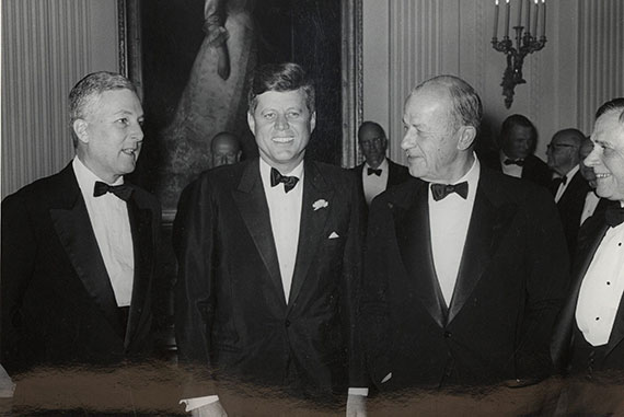 Kennedy, who was elected to the Harvard Board of Overseers in 1957 and served until 1963, held an Overseers' meeting at the White House on May 13, 1963.