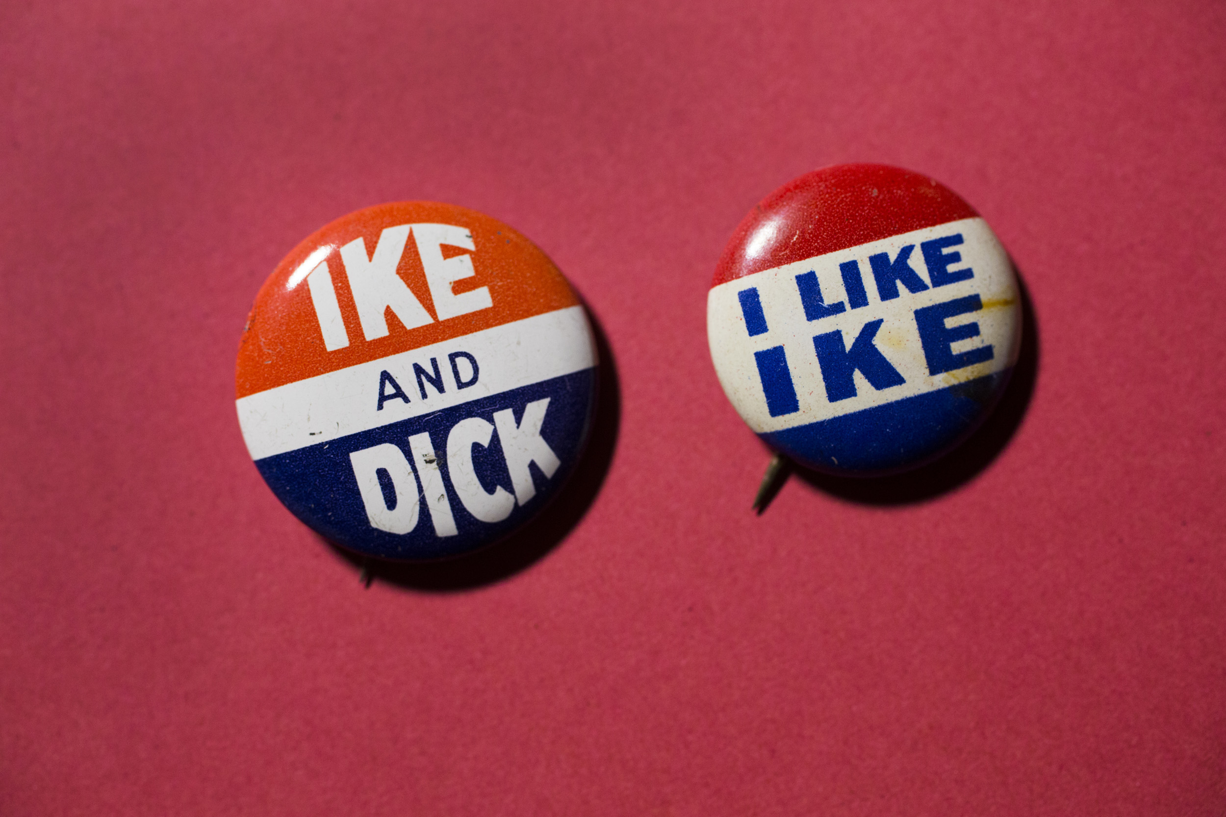 The famous “I like Ike” slogan spoke to Dwight D. Eisenhower’s popularity and trustworthiness.