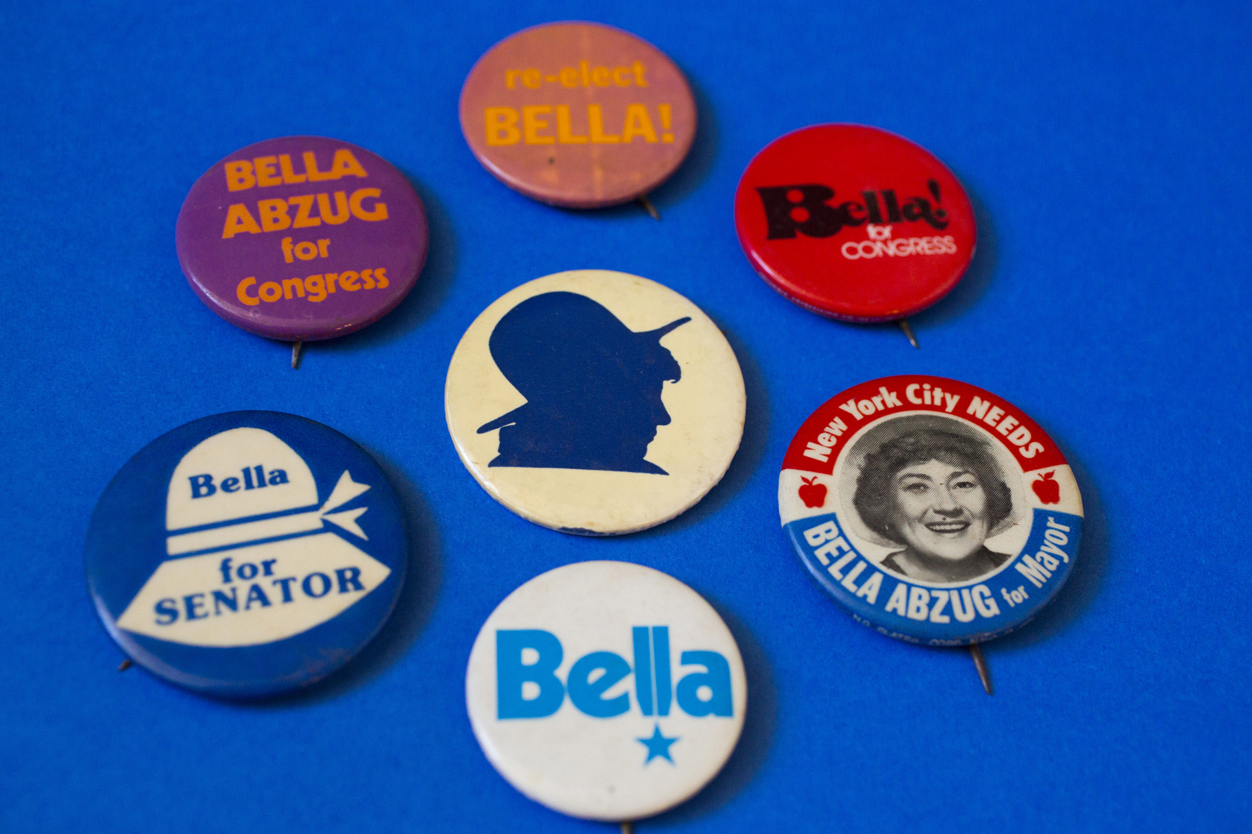 U.S. Rep. and social activist Bella Abzug, noted for her signature hats.