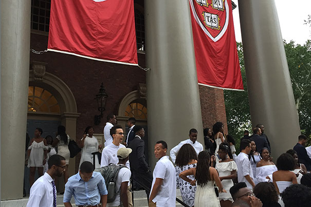 The Black Students Association held its inaugural convocation at the Memorial Church. The event served as a symbol of “how far the University has come in the ethnic diversity of the student body,” said Hasani Hayden ’19, president of the BSA. Photo by La’Toya Princess Jackson