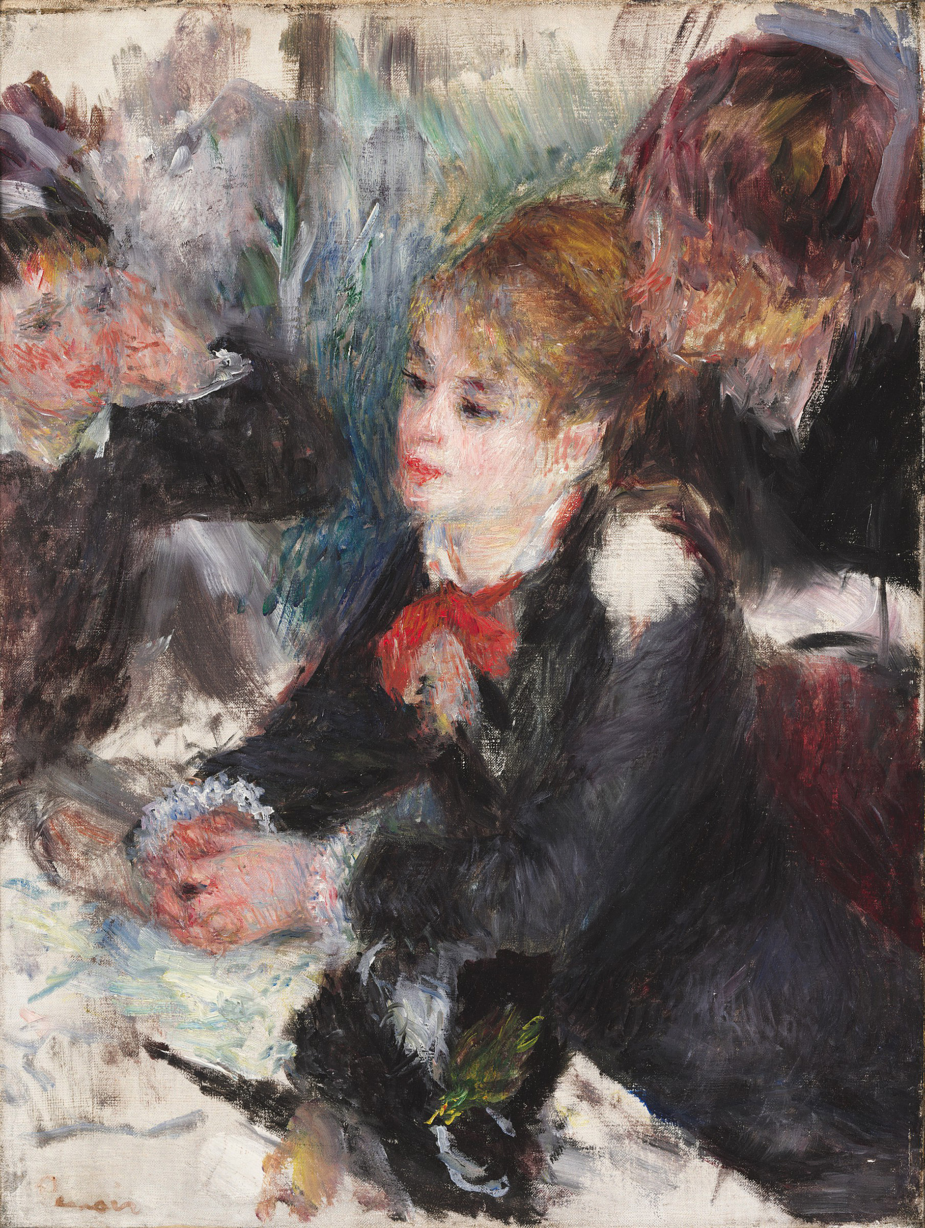 "At the Milliner's," Pierre-Auguste Renoir.